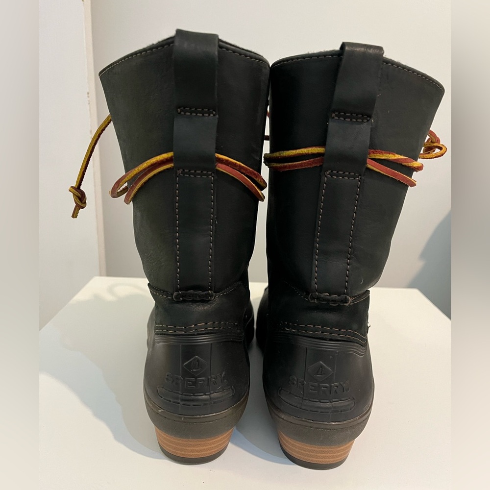Women’s Sperry Saltwater Wedge Duck Boots Sz 9 - Picture 5 of 9